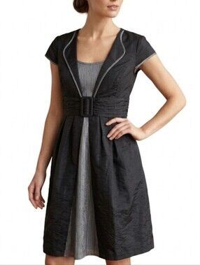 Katia Black Midi Dress Size Large Cocktail